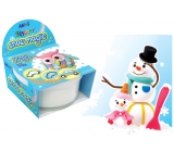 Amos Snow Magic modelovacia hmota schnúce v tégliku biela 70 g