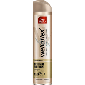 Wella Wellaflex Brilliant Colors silné spevnenie lak na vlasy pre farbené vlasy 250 ml