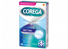 Corega Bio čistiace tablety na zubné náhrady protézy 30 kusov
