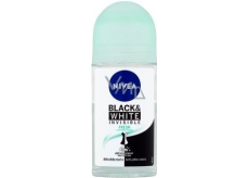 Nivea Invisible Black & White Fresh guličkový antiperspirant dezodorant roll-on pre ženy 50 ml