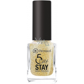 Dermacol 5 Day Stay Dlhotrvajúci lak na nechty 14 Gold Tiara 11 ml