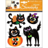 Samolepky Halloween mačky 23 x 18 cm