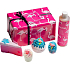 Bomb Cosmetics Plameniak - Lets Flamingle balistik 160 g + špalíček 2 x 50 g + sprchový gél 300 ml + mydlo 100 g, kozmetická sada