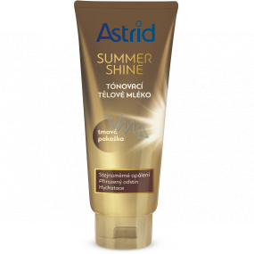 Astrid Summer Shine Tónovacie telové mlieko tmavá pokožka 200 ml