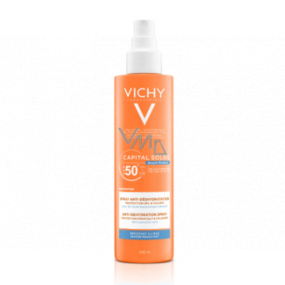 Vichy Capital Soleil SPF50 + multiprotekční opaľovací sprej proti dehydratácii pokožky pre celú rodinu 200 ml