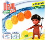 Dr. Devil Lemon Fresh Push Pull WC blok bez košíka 2 x 20 g