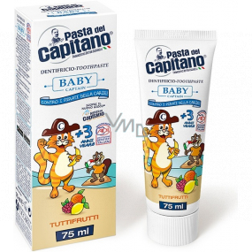 Pasta Del Capitano Baby Tutti-Frutti zubná pasta pre deti od 3 rokov 75 ml