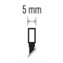 Kryty pre LED reťaze Tmavo modré 2 x 1,5 cm 20 kusov