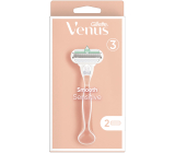 Gillette Venus Smooth Sensitive holiaci strojček s 3 čepieľkami + 2 náhradné hlavice pre ženy