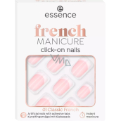 Essence French Click & Go umelé nechty 01 Classic French 12 kusov