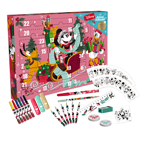 Adventný kalendár Disney Minnie s písacími potrebami 24 kusov