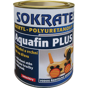 Sokrates Aquafin Plus Lesk základný a vrchný lak na drevo do interiéru, 600 g