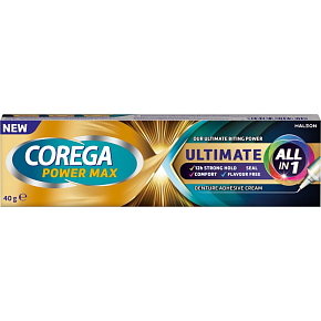 Corega Power Max Ultimate All in One krém na fixáciu zubných náhrad, 40 g