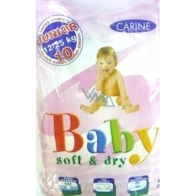 Carine Baby Soft & Dry Junior 12 -25 kg plienkové nohavičky 10 kusov