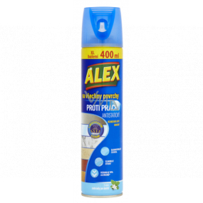 Alex Proti prachu na všetky povrchy antistatický s vôňou záhrady po daždi 400 ml sprej