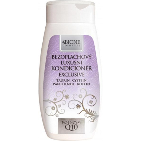 Bione Cosmetics Exclusive & Q10 luxusný bezoplachový kondicionér pre všetky typy vlasov 260 ml
