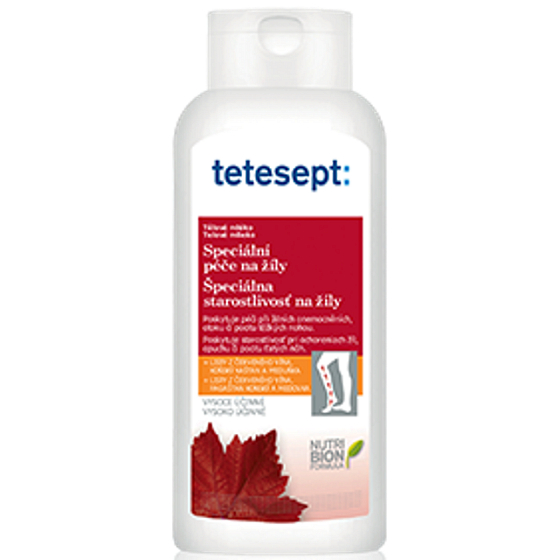 Tetesept Špeciálna starostlivosť na žily telové mlieko 250 ml