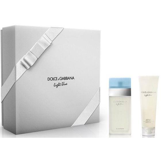 Dolce & Gabbana Light Blue toaletná voda pre ženy 25 ml + telový krém 50 ml, darčeková sada