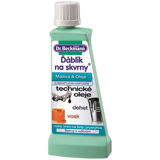 Dr. Beckmann Čertík na škvrny maziva, oleja, dechtu, vosku 50 ml