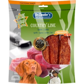 Dr. Clauders Country Line Jahňacie plátky sušeného mäsa pre psov 170 g