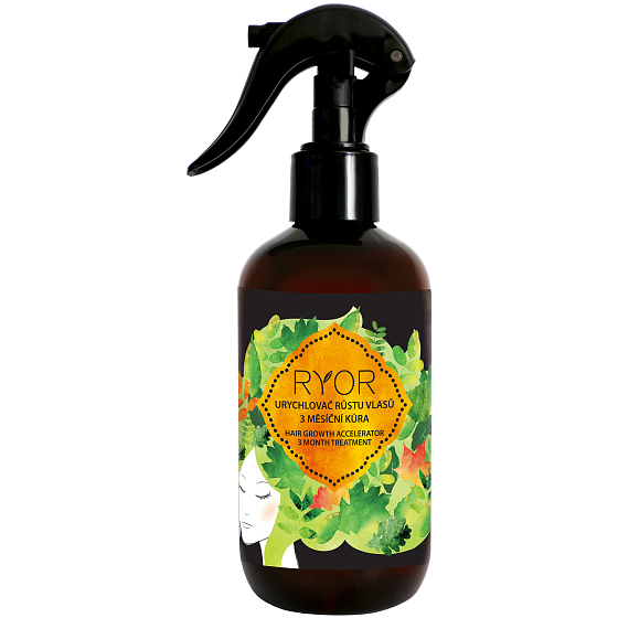 Ryor Hair Care urýchľovač rastu vlasov 3-mesačná kúra sprej 250 ml