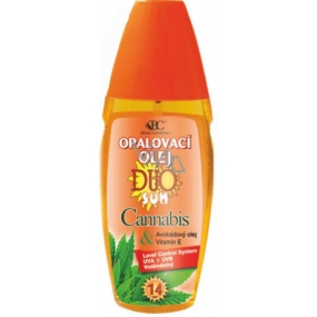 Bion Cosmetics Duo Sun Cannabis + Panthenol OF14 opaľovací olej 150 ml