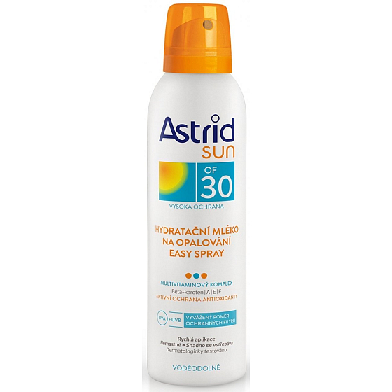 Astrid Sun Easy OF30 hydratačné mlieko na opaľovanie sprej 150 ml