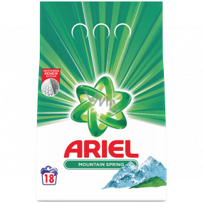 Ariel Mountain Spring prací prášok pre čisté a voňavé bielizeň bez škvŕn 18 dávok 1,35 kg