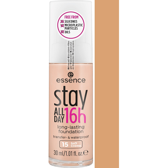Essence Stay All Day 16h Dlhotrvajúci make-up 15 Soft Creme 30 ml