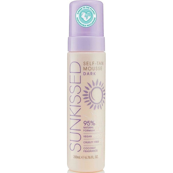 Sunkissed Self Tan Mousse samoopaľovacia pena Dark 200 ml