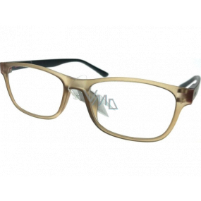 Berkeley Dioptrické okuliare na čítanie +1,5 plastové svetlohnedé, čierne obruby 1 kus MC2184