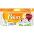 Velvet Sunshine edition jemný biely toaletný papier s kvetinovou potlačou a vôňou 3 vrstvy 8 ks