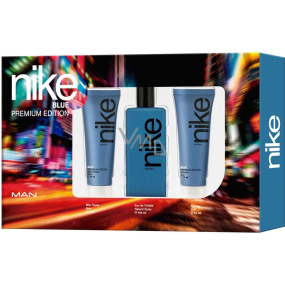 Nike Blue Man toaletná voda 100 ml + balzam po holení 75 ml + sprchový gél 75 ml, darčeková sada pre mužov