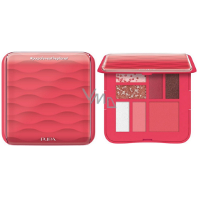 Pupa Coral Trousse kazeta na líčenie očí a tváre 003 Corallo 8 g