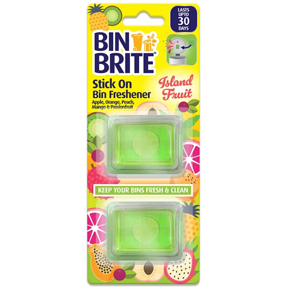 Bin Brite Island Fruit nalepovací osviežovač do koša 2 kusy