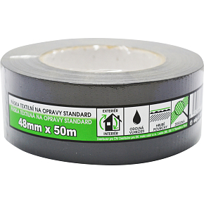Mako Standard páska textilná na opravy, čierna, 48 mm × 50 m