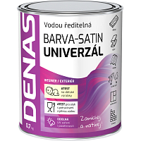 DENAS UNIVERZÁL-SATIN vrchná farba na drevo, kov a betón, 0610 krémová, 0,7 kg