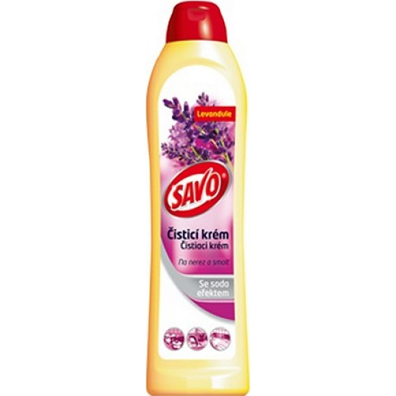 Savo Levanduľa čistiaci krém na nerez a smalt 600 g
