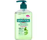Sanytol Zelený čaj & Aloe Vera dezinfekčné hydratačné mydlo na ruky 250 ml s dávkovačom