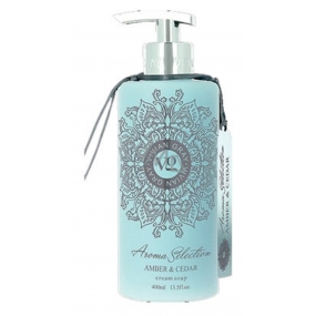 Vivian Gray Aroma Selection Amber & Cedar luxusné tekuté mydlo s dávkovačom 400 ml