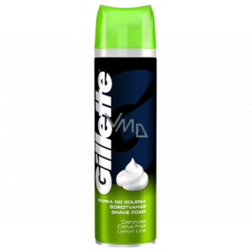 Gillette Classic Lemon Lime pena na holenie pre mužov 200 ml