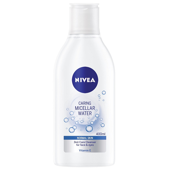 Nivea Caring Micellar Water osviežujúca ošetrujúce micelárna voda pre normálnu až zmiešanú pleť 400 ml