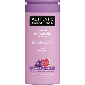 Authentic Toya Aroma sprchový gel hroznové víno a grep, 400 ml