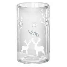 Yankee Candle Winterscape aromalampa z číreho skla a strieborná 15 x 8 cm