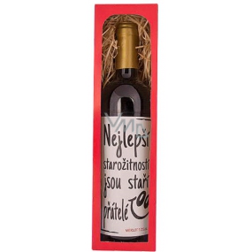 Bohemia Gifts Merlot Starí priatelia červenej darčekovej víno 750 ml