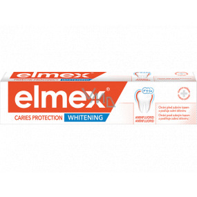 Elmex Caries Protection Whitening s bieliacim účinkom, ochrana pred zubným kazom, zubná pasta s aminfluoridom 75 ml
