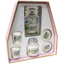 Yankee Candle Everyday Clean Cotton vonná sviečka malá 104 g + Clean Cotton votívny sviečka 2 x 49 g + Clean Cotton vonný vosk 2 x 22 g + Clean Cotton gélová visačka do auta 30 g, darčeková sada