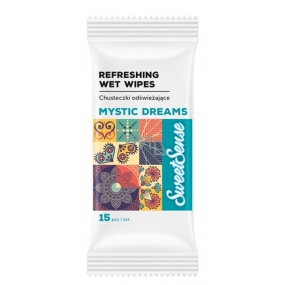 Sweet Sense Mystic Dreams osviežujúce vlhčené obrúsky 15 kusov