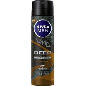 Nivea Men Deep Black Carbon Espresso antiperspirant dezodorant sprej 150 ml