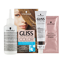 Schwarzkopf Gliss Color farba na vlasy 7-0 Tmavo béžová blond 2 x 60 ml